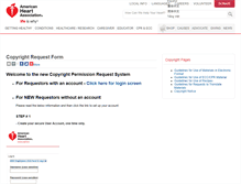 Tablet Screenshot of copyright.heart.org