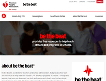 Tablet Screenshot of bethebeat.heart.org